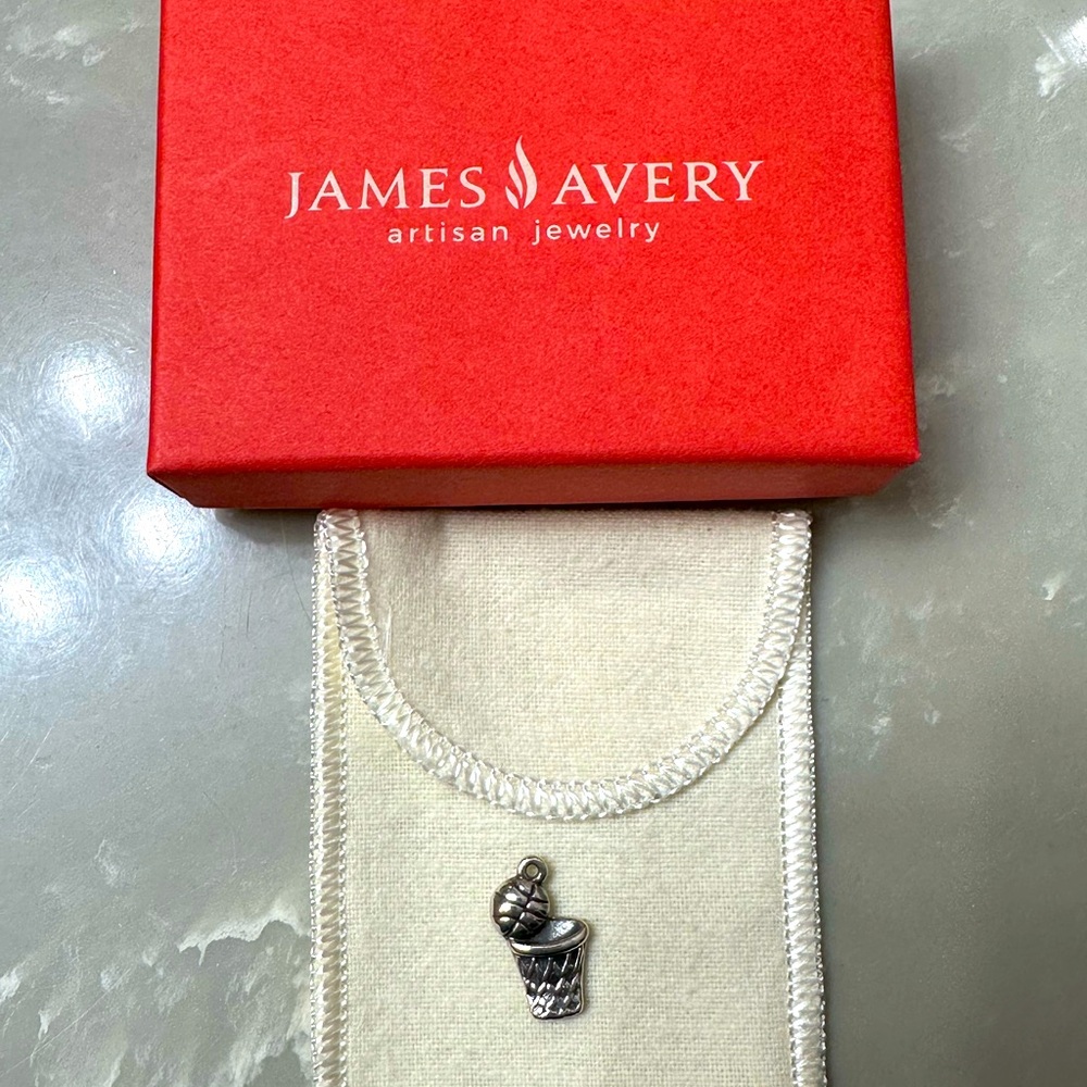 James Avery basketball and hoop charm